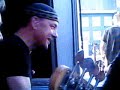 Rush SARS backstage Charly Watts meets his hero  Neil Peart