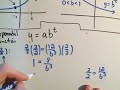 Finding the Equation of an Exponential Function