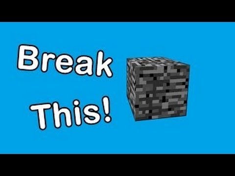 how to break bedrock in minecraft