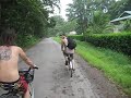 Jess, River Nile and JAH Sunny riding between Manzanillo and Puerto Viejo in Costa Rica