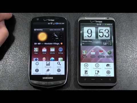 HTC Thunderbolt 4G vs Samsung Droid Charge 4G Part 2 Verizon