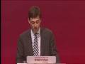 Andy Burnham speaks to Labour Party Conference