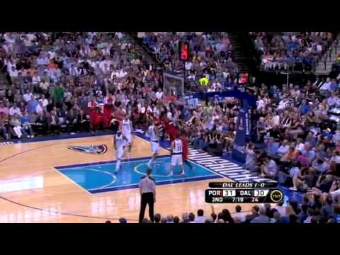 Game 2: Miller to Batum to Aldridge for a dunk