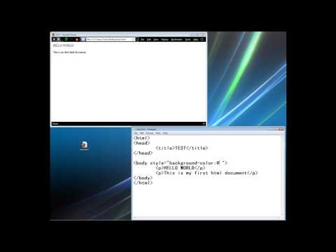HTML and CSS Tutorial Part 1