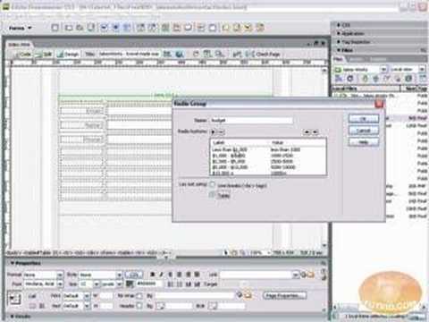 indreamweaver - Check this video out at Hi-Res here: http://www.tutvid.com/tutorials/dreamweaver/tutorials/setupAForm.php In the following video we will build a web based fo...