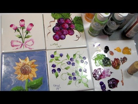 how to paint on tile