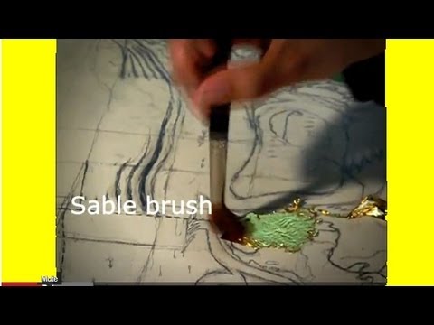 how to apply gold leaf