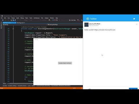 Share Content in a UWP App