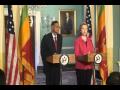 US Secretary of State Clinton expresses strong support, optimism for Sri Lanka (Part 01)