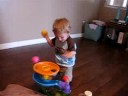 having fun playing with prestons toys
