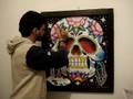 videos de Renato Ras pintando Caveira Mexicana em tela Parte 3