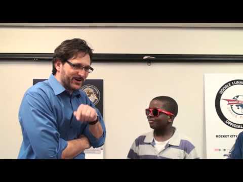Tim Pickens interviews student at Valley Intermediate School -  3