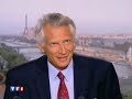 Villepin revient sur les débuts de Sarkozy. (28 août 2007) Villepin revient sur les débuts de Sarkozy. (28 août 2007)