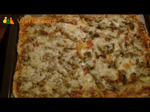Pizza Rezept Pizza Grundrezept mit Grundteig und Belag - Pizzateig