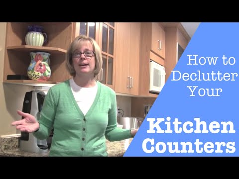 how to organize kitchen counters
