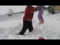 playing in snow oct 09