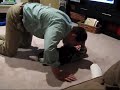 Dad wrestles Luke
