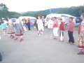 Maria Dancing the Morris at Keswick Campsite