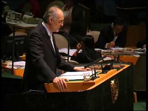 qatar - Bashar Jafari, Syria's UN Permanent Rep addressing the UN GA on Wednessday Jafari accuses Qatar of involvement in the abduction of UN Filipino peacekeepers i...