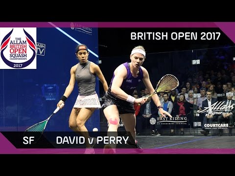Squash: David v Perry - British Open 2017 SF Highlights