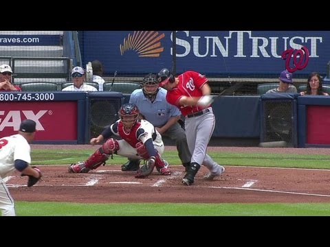 Video: WSH@ATL: Moore grounds an RBI single to left field