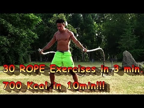 Top 30 Battle Ropes Exercises in 3 min.I from MASTER OF THE ROPES I Heavy Battling I Farid Berlin