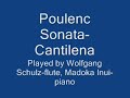 Wolfgang Schulz - Poulenc Flute Sonata 2nd mvt, Cantilena