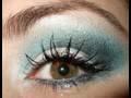 Icy Peacock & squid ink blue makeup tutorial