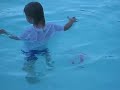 Boaz Wilde Peleg grabs a ring in swim lesson
