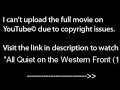 All Quiet on the Western Front (1930), PART 1 /9,full film/movie online part1
