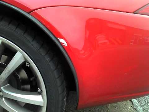 Jaguar XK scratch repair from Spraycraft – Before