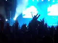 Placebo en Bogot� con bandera de Colombia