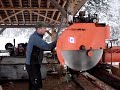 Milling 2x2 Alder for woodgas fuel