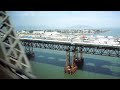 new san francisco,oakland bay bridge a little over half way completed from east to west end to treasure island, that looks like a bicycle lane on the left side,,,enjoy & comment.