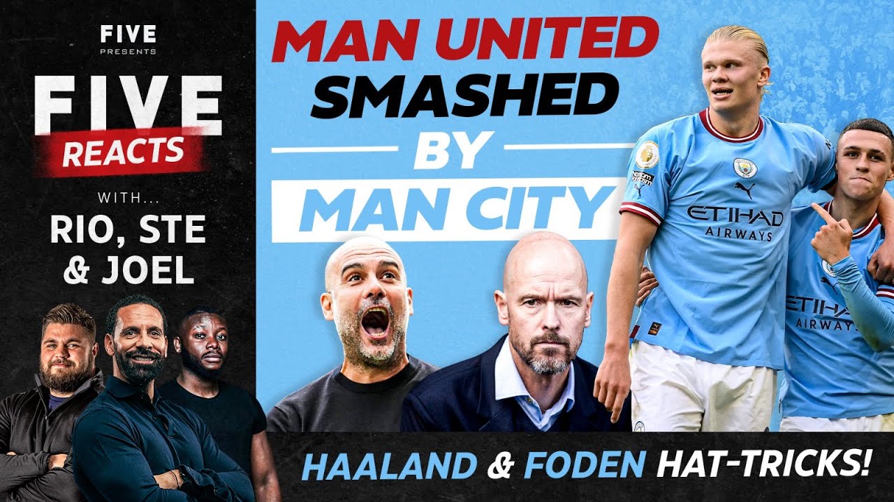 RIO REACTS: MAN UNITED SMASHED BY MAN CITY 6-3 | HAALAND & FODEN HAT-TRICKS | RONALDO ON THE BENCH