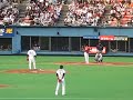 2008年3月15日 楽天とのオープン戦後の黒木知宏投手の引退セレモニーで行われた最後のマウント　第２打者 同級生の楽天の礒部公一選手との対戦