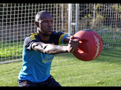 Eric Abidal de retour à lentrainement Eric Abidal de retour à lentrainement