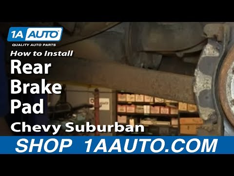 How To Install Replace Rear Brake Pads 2000-06 Chevy Suburban