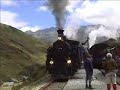 Realp to Furka (August 28, 1998). The Locomotive is DFB HG 3/4 No. 1, 