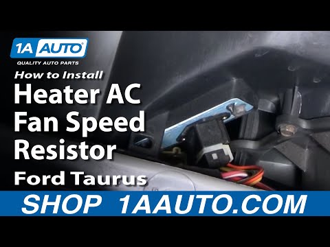 How To Install Replace Heater AC Fan Speed Resistor Ford Taurus Mercury Sable 96-07 1AAuto.com