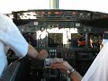 Landing on a Boeing 737/800 cockpit at Tenerife South, Spain and comming from Lanzarote.