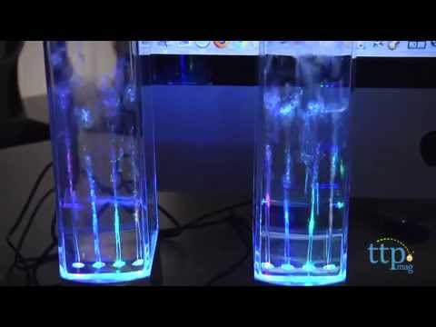 speakers - For the full review, where it's in stock, and how much it costs, visit http://www.timetoplaymag.com/toys/6456/leading-edge-novelty/water-dancing-speakers/ Ad...