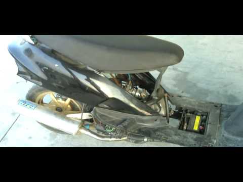GY6 - Visited the RRGS factory and took out one of their 10 year old moth balled project bikes. It happens to have the very GY6 i will be building for the ruckus g...