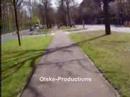 Filmed road on a bike without hands Filmed road on a bike without hands