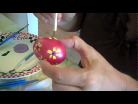 how to paint an eggshell