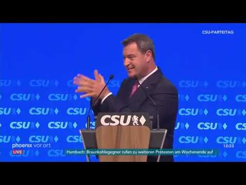 CSU Parteitag: Rede von Spitzenkandidat Markus Sder am 15.09.2018