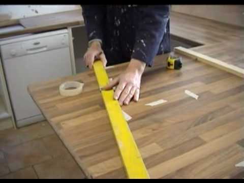 how to fit wooden worktops