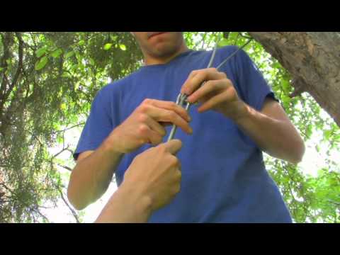 how to attach a zip line to a tree
