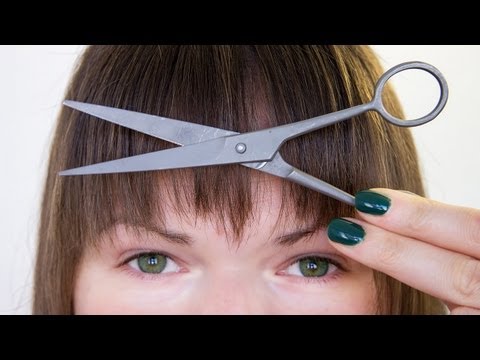 how to trim bangs