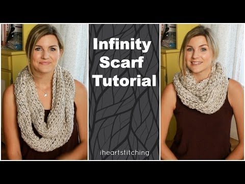 Easy Crochet Infinity Scarf Tutorial